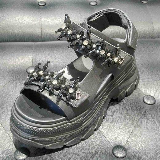 LFGJ 14651 串珠厚底偏带凉鞋 商品图6