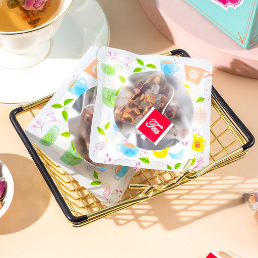 「拍1发2！到手两盒」玫瑰洛神茶 单盒10袋装 陈皮玫瑰茄花茶黑枸杞茶饮 商品图1