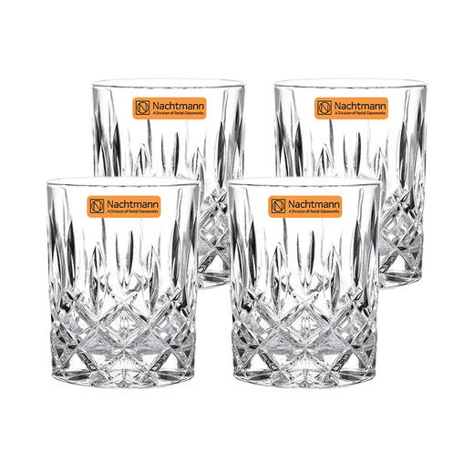 奈赫曼 德国进口水晶玻璃水杯果汁杯威士忌杯洋酒杯啤酒杯  诺贝勒斯4只装 商品图0