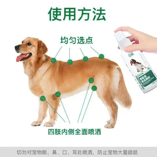 宠物清洁除虱套装（密齿虱梳+体外驱虫喷雾）狗狗清洁工具套装 商品图4