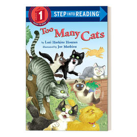 英文原版 Step into Reading 1 - Too Many Cats 好多好多猫 英文版 进口英语原版书籍