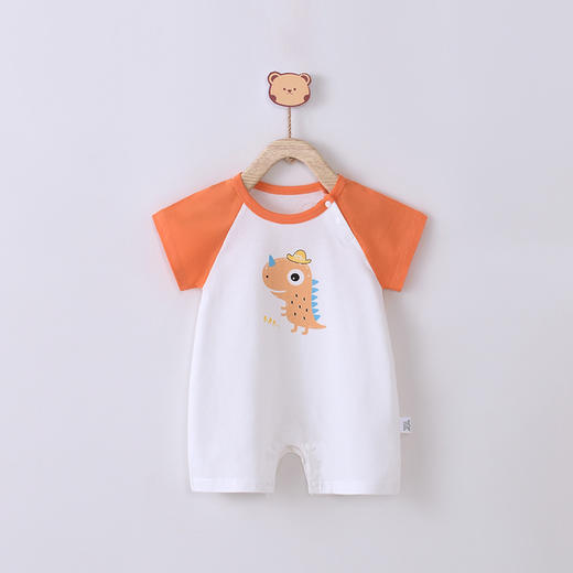 【A类品质 安全可“啃咬”】宝宝连体衣婴儿衣服新生儿哈衣全棉睡衣夏季短袖爬爬外出服装 商品图1