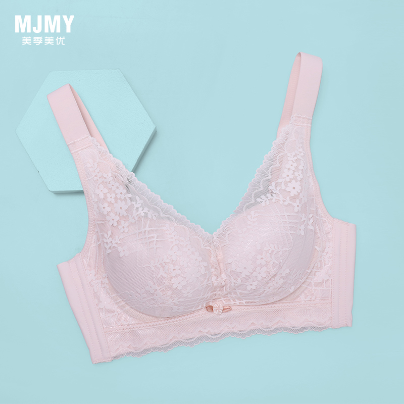美季美优T/D清新蕾丝定型杯文胸W352B09