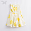 马克珍妮新款夏装 女童黄色波点花边领纯棉连衣裙230819 商品缩略图1