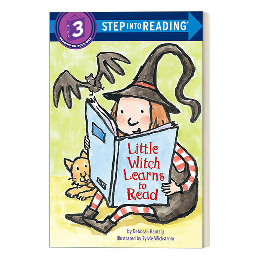 英文原版 Step into Reading 3 -Little Witch Learns to Read 小女巫学读书 兰登分级读物3 英文版 进口英语原版书籍 商品图0