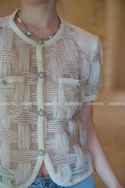 【门店同款】夏季小香风编织透视上衣 150760937 商品图5