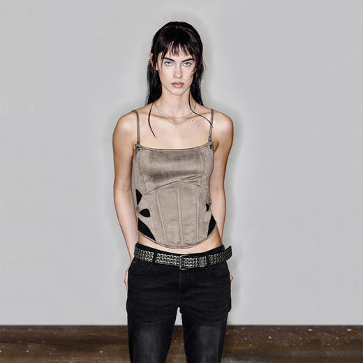  NUTH“身姿”｜拼接胸衣女可拆卸肩带遮副乳辣妹吊带背心 商品图4