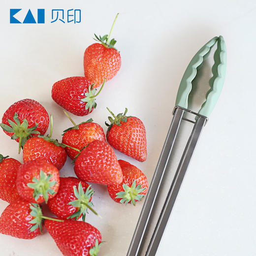 【清仓特惠4.5折】贝印KAI可收纳家用菜夹分餐夹熟食夹牛排夹料理夹沙拉夹硅胶头 商品图1