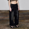 NUTH“小飞鼠”｜黑色牛仔裤设计感复古宽松阔腿牛仔裤 商品缩略图3