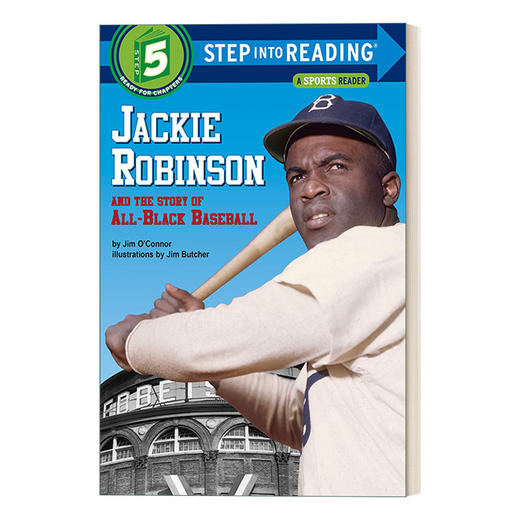 英文原版 Step Into Reading 5 - Jackie Robinson and the Story of All Black Baseball 杰基·罗宾逊和全黑人棒球的故事 兰登 商品图0