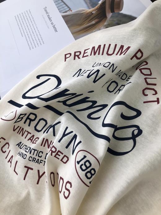 点此购买 女士春夏荧光绿插肩袖字母长袖T恤 83 255086 商品图11