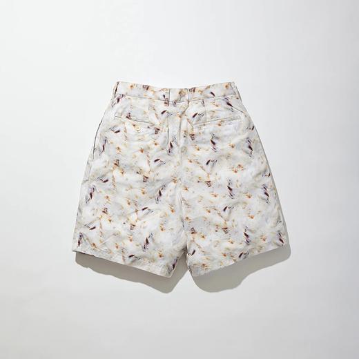 KUON Pleated Shorts 高密度编织奢华精梳棉贝壳印花短裤 商品图1