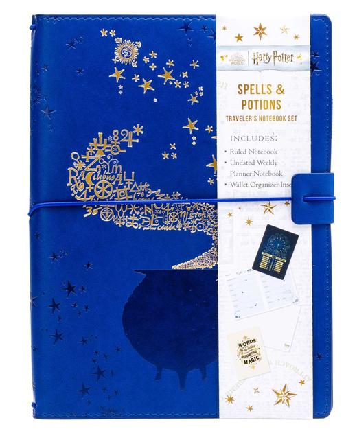 哈利波特:咒语和魔药旅行笔记本套装 英文原版 Harry Potter: Spells and Potions Traveler's Notebook Set 商品图0