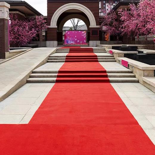 红地毯一次性1.5米宽1米宽 迎宾结婚婚庆红地毯开业庆典店铺门口楼梯展会舞台红地毯大面积 商品图6
