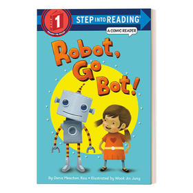 英文原版 Step into Reading 1 - Robot  Go Bot 兰登分级读物1 机器人，加油! 英文版 进口英语原版书籍