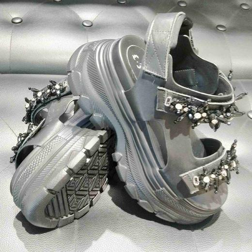 LFGJ 14651 串珠厚底偏带凉鞋 商品图9