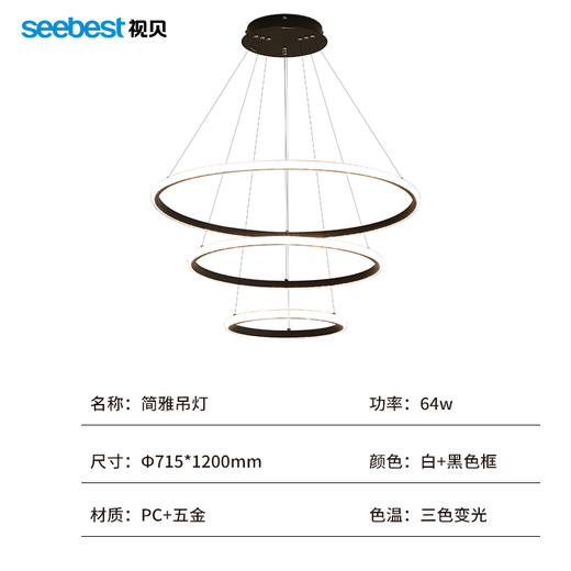 简雅-吊灯 商品图4