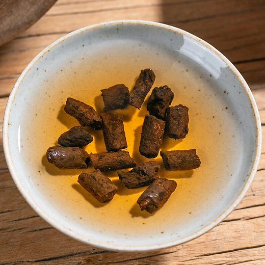 「木桶礼盒装！飘香碎银」茶化石普洱茶熟茶碎银子 糯米香木桶礼盒装500g团购礼品茶饮 商品图2