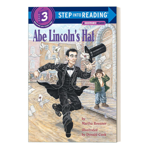 英文原版 Step into Reading 3 - Abe Lincoln's Hat 林肯的帽子 兰登分级阅读3 英文版 进口英语原版书籍 商品图0