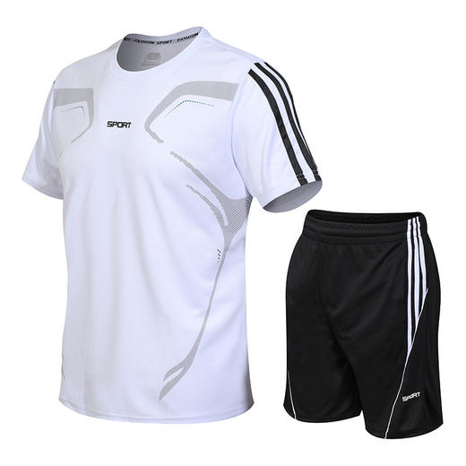 【运动户外】夏季运动衣训练服男式儿童装足球速干套装 商品图2