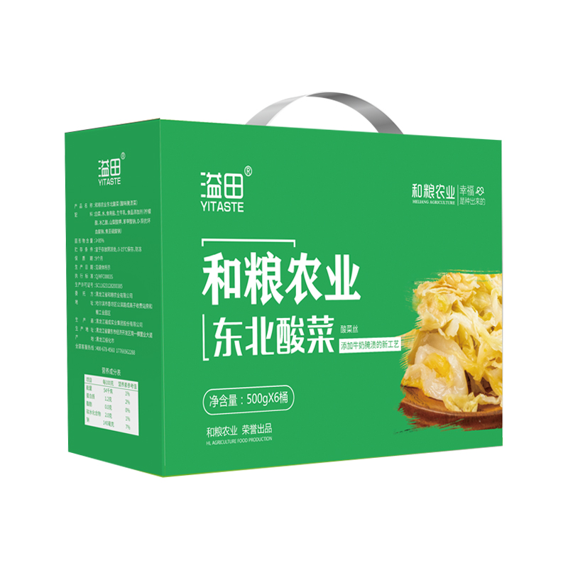 溢田酸菜礼盒500g*6瓶/盒