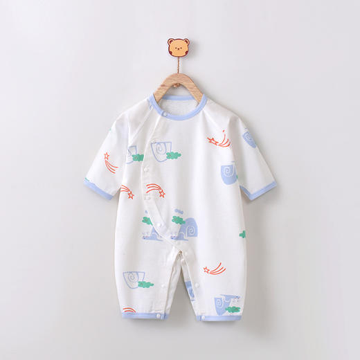 【呵护新生儿“娇嫩肌肤”】宝宝衣服空调服婴儿连体衣夏装新生儿哈衣纯棉睡衣春装外出爬爬服 商品图5