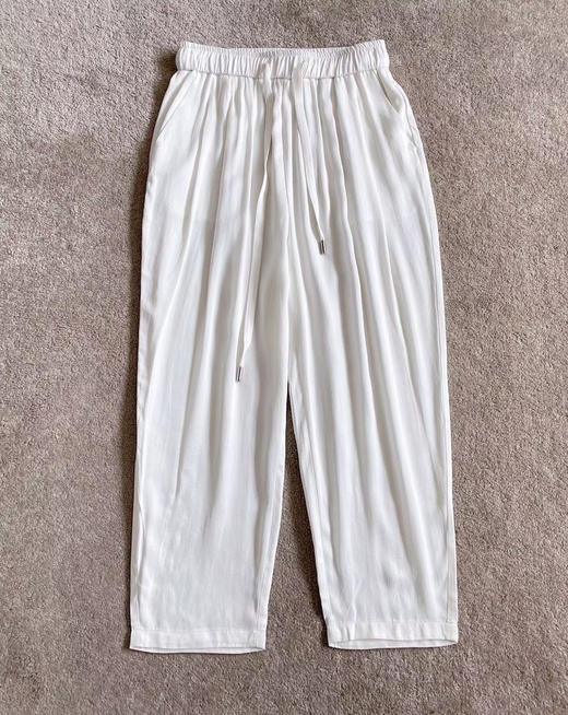 铜氨丝萝卜裤。 玫红  白色 黑色 自己备注号码颜色 商品图6