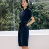 玳莎22mm弹力重磅真丝衬衫式连衣裙夏季轻奢简约设计感裙子  DB35106 商品缩略图1