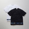 KUON Boro Striped Hem Tee 日本古布拼接短袖圆领T恤 商品缩略图0