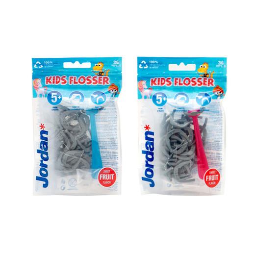 【儿童系列】挪威Jordan婴幼儿童宝宝软毛牙刷岁训练护齿乳牙进口牙刷、电动牙刷、5岁+儿童牙线 商品图12