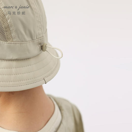 马克珍妮夏装 男女童户外风网面拼接遮阳渔夫帽230811 商品图4