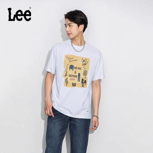 Lee商场同款23春夏新品101+舒适版印花多色男短袖T恤LMT0015434DR00FK14000/11000 商品图0