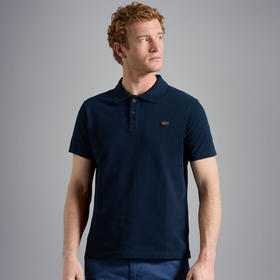 鲨鱼 简约刺绣小方标 珠地网眼棉短袖POLO衫 特惠 PSS139