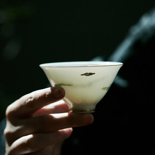 自慢堂/大盅杯/凤凰 釉中彩大展杯景德镇陶瓷主人专用杯单杯高端喝茶功夫品茗杯 商品图2