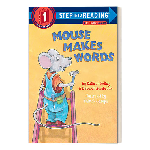 英文原版 Step into Reading 1 -Mouse Makes Words A Phonics Reader 老鼠造词 拼音 英文版 进口英语原版书籍 商品图0