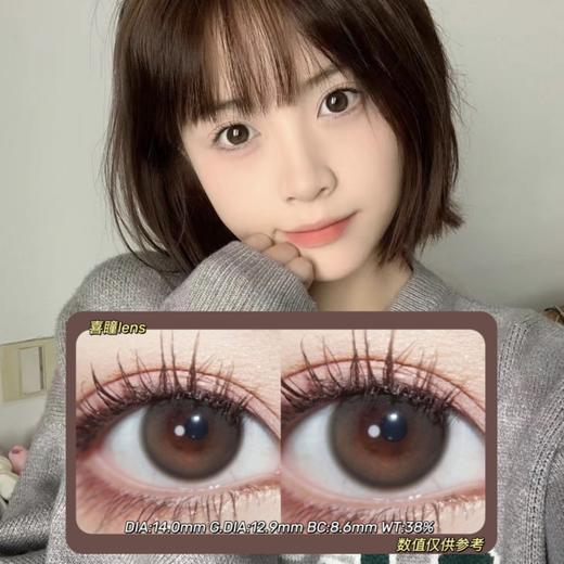 GINOMII半年抛·透光小黑·14.0mm(着色参考12.9mm) 0-800度(无525/575) 韩产进口·(建议佩戴3-4个月左右更换) 商品图0