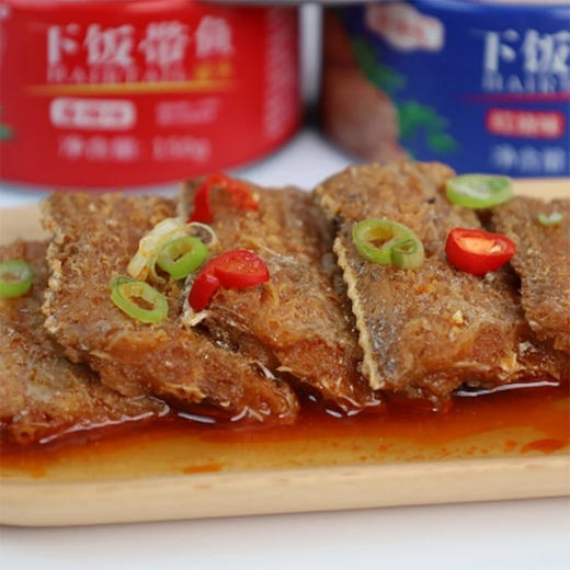 【肉食精选】鲜捕头渤海湾带鱼罐头 鲜活野生带鱼中间段 鱼骨酥软 鱼肉鲜香软嫩 方便罐头食品 商品图0