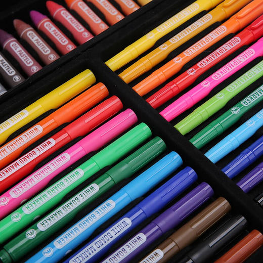 mobee画笔套装 绘画礼盒 礼品文具 画画套装 六一儿童节礼物 涂鸦礼盒 P018T6儿童绘画艺术礼盒【红色】 mobee 商品图3