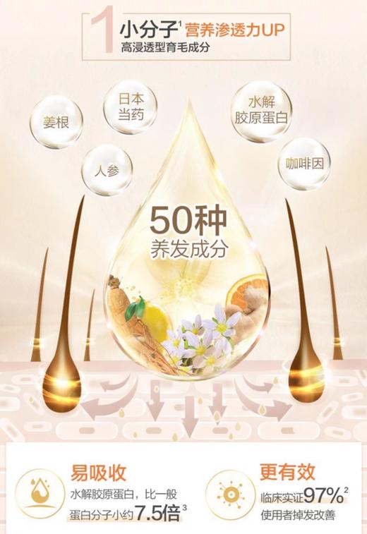 日本 50惠乐敦养润丰盈洗发露/护发素-400ML 商品图6