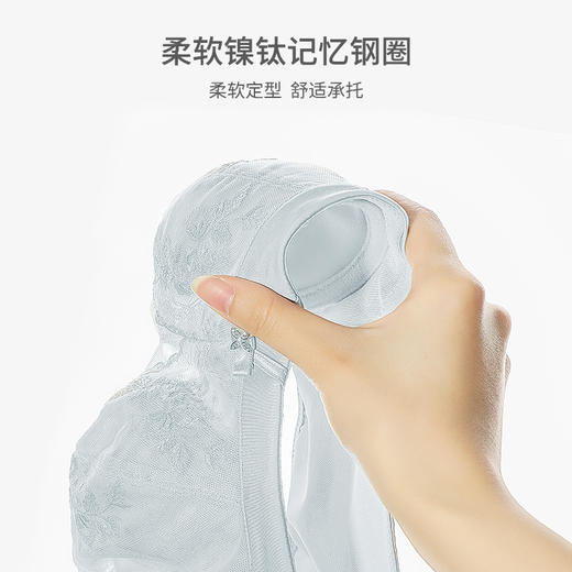 熳洁儿 大胸显小性感蕾丝薄款文胸轻薄透气商场同款23201302 商品图2