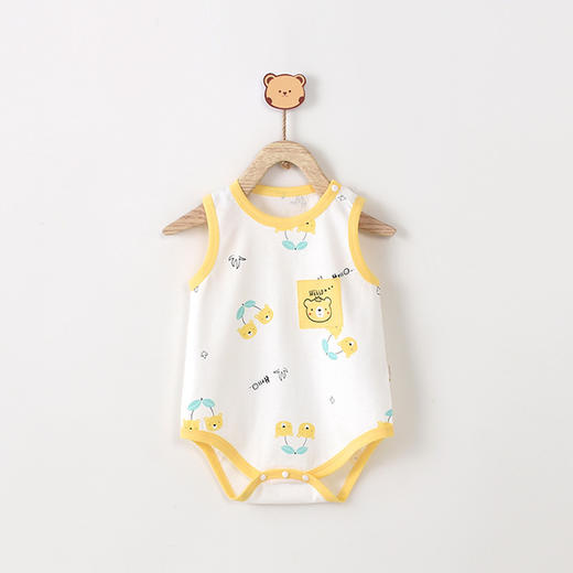 【小背心包屁衣】宝宝衣服包屁衣婴儿夏季全棉新生儿哈衣薄款连体衣睡衣爬爬外出服 商品图5