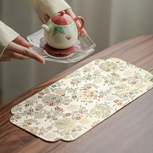 墨已 | 日式刺绣防水茶席 商品图3