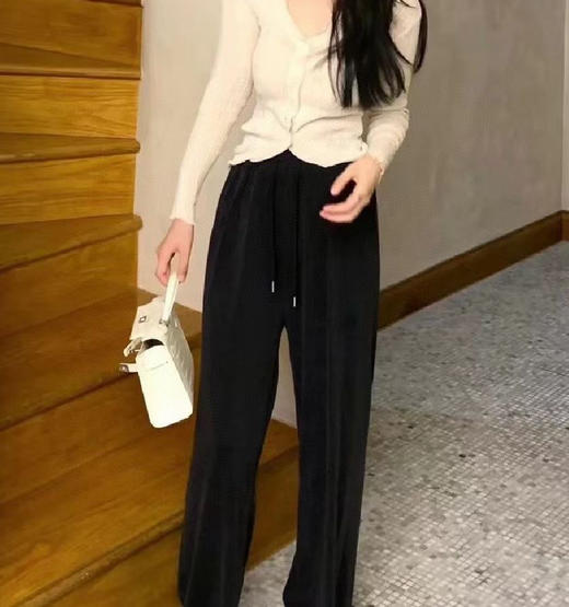 铜氨丝萝卜裤。 玫红  白色 黑色 自己备注号码颜色 商品图13