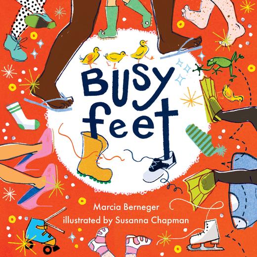 忙碌的双脚 儿童绘本故事书 英文原版 Busy Feet  Marcia Berneger 商品图0