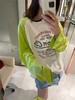 点此购买 女士春夏荧光绿插肩袖字母长袖T恤 83 255086 商品缩略图6