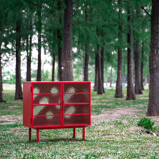 与光共舞 光头仔的游乐园 定制款 Insteel 格窗柜 布莱卡红系列 商品图3