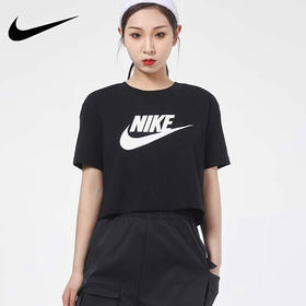 【小码特惠】Nike/耐克短袖女半袖夏季新款圆领休闲宽松短款运动T恤BV6176-010