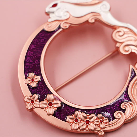 【上海造币】2023兔年生肖系列·月兔镂空纪念章 商品图3