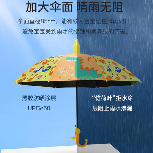 【晴雨两用】儿童防晒防雨伞男童女童小学生幼儿园宝宝可爱超轻自动安全 商品图1