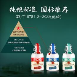 出口小方瓶精品北京二锅头43度清香型白酒6瓶装优级粮食酒 商品图1